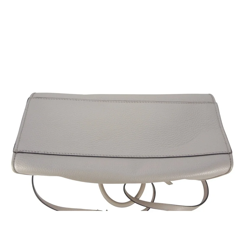 Kate Spade North Court Anton Medium Satchel Bag Ivory Pebble‎ Leather